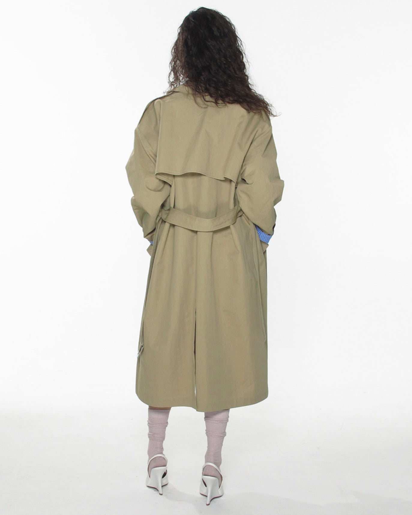 【CRANK】BELTED LONG TRENCH COAT