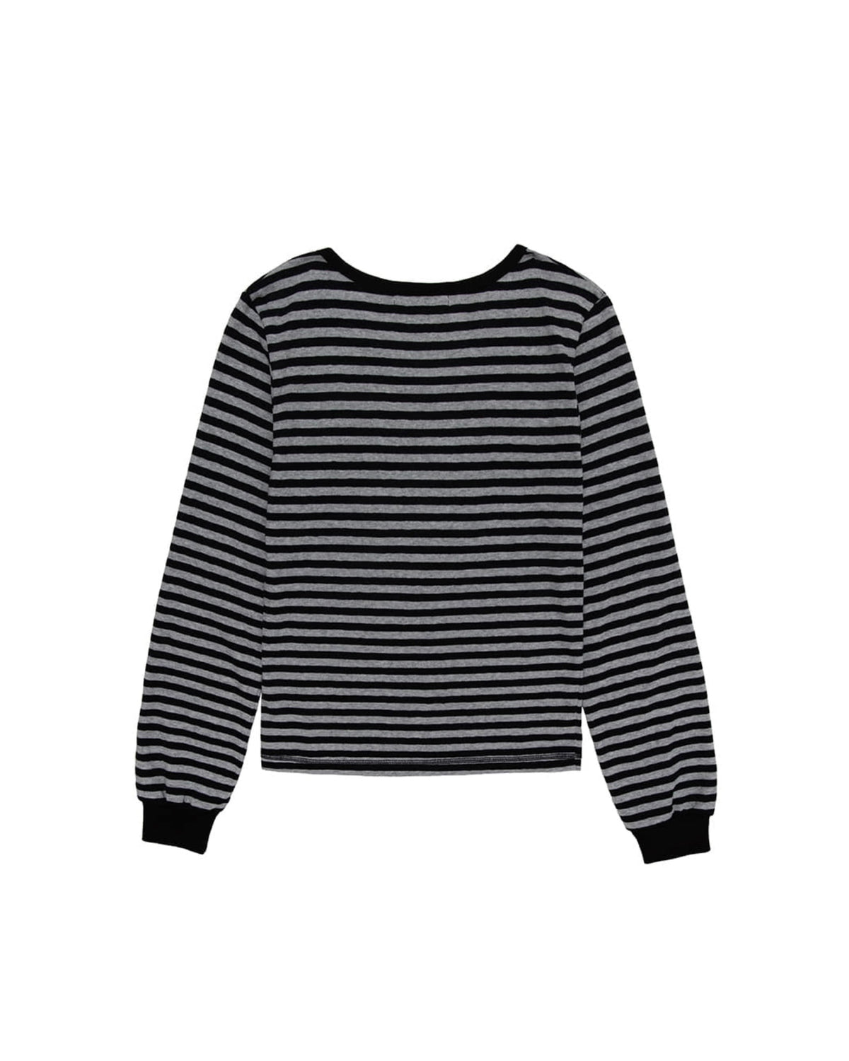 【CRANK】COZY STRIPE V-NECK TOP