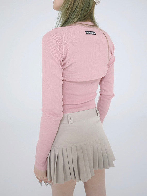 【Ugly shadow】DAILY CROP CARDIGAN