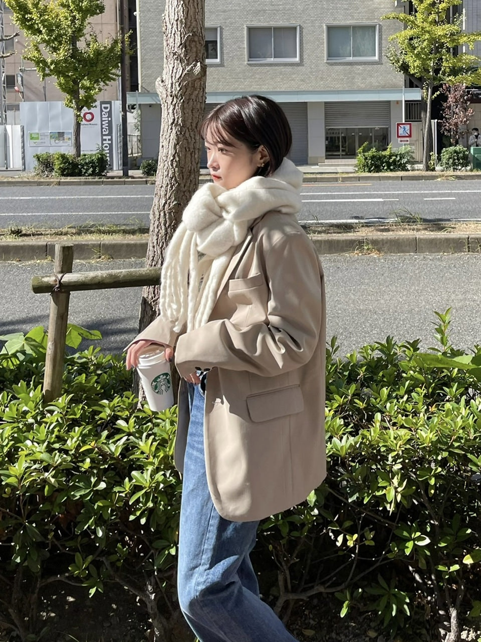 受注制【Chikashitsu +】volume color muffler (6color)