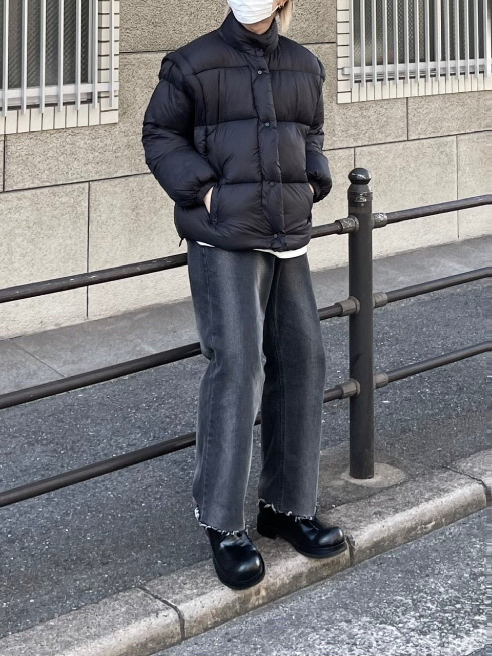 受注制【Chikashitsu +】2way padding jacket (4color)