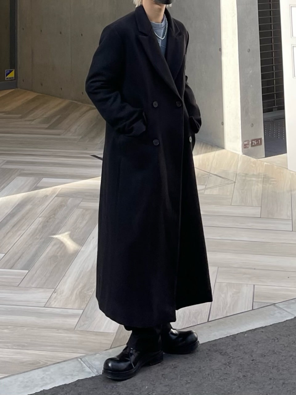 受注制【Chikashitsu +】arm zip gentleman coat (2color)