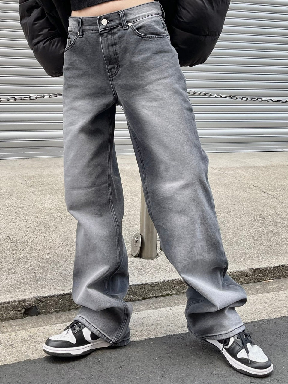 【Chikashitsu +】vintage wash denim pants (2color) / 【チカシツプラス】ヴィンテージウォッシュデニムパンツ