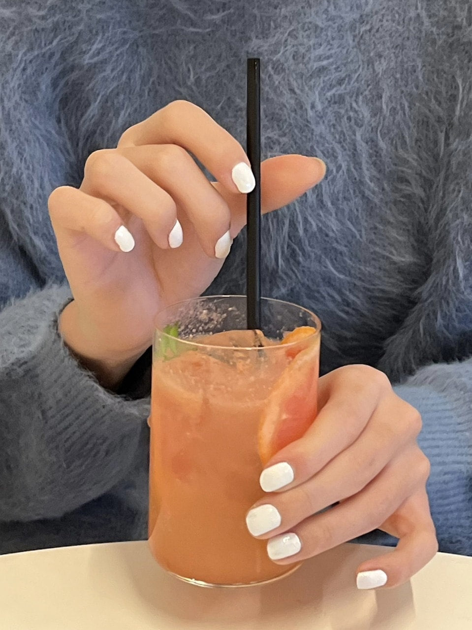 受注制【Chikashitsu +】hairy knit (2color)