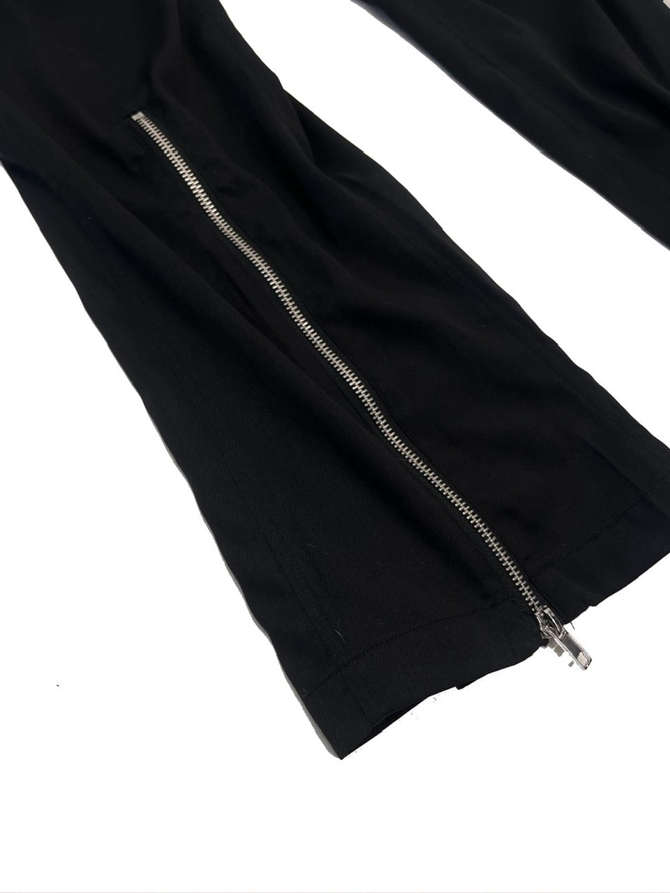 【Bizarre Maiden】strap zipper flared pants (2color)