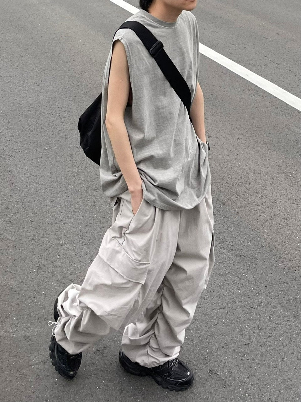 受注制【Chikashitsu +】basic cotton sleeveless (5color)