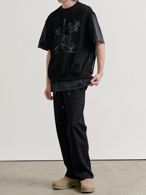 【RE:ON STUDIO】LAYERED MESH VEST