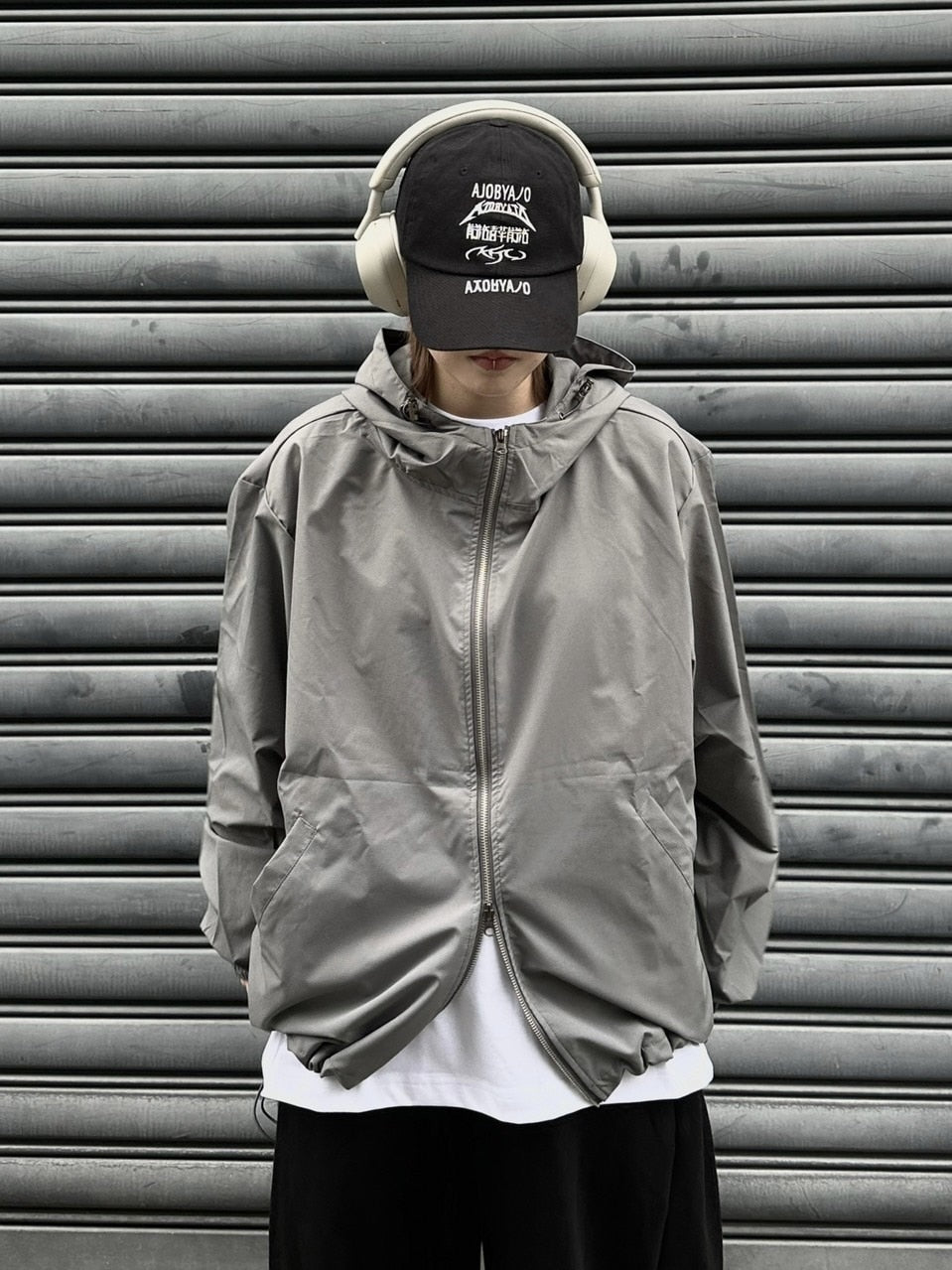 受注制【Chikashitsu +】unisex cropped hooded blouson (3color) / 【チカシツプラス】ユニセックスクロップドフード長袖ブルゾン