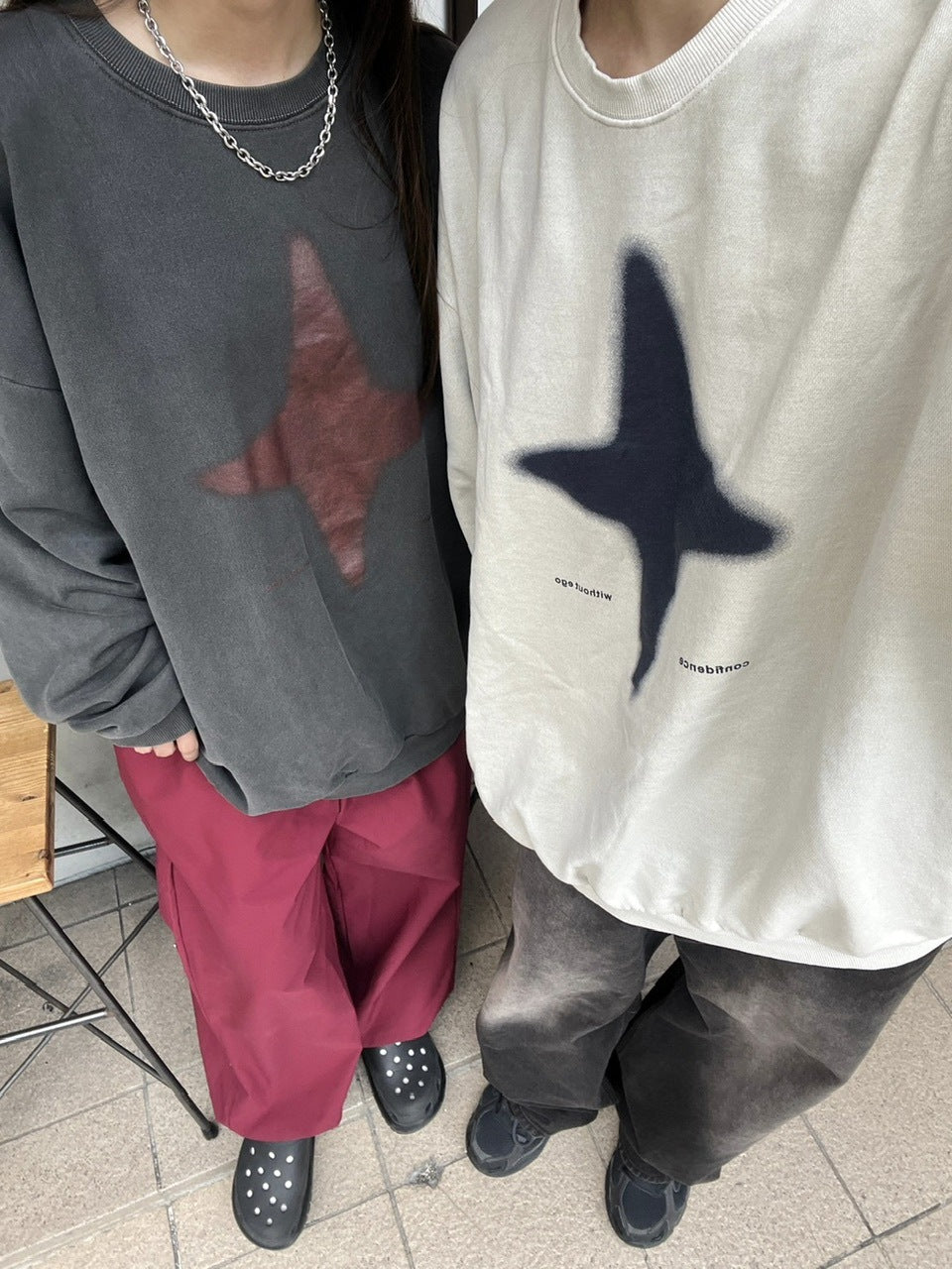 【youll】sparkle pigment sweat shirt (3color)