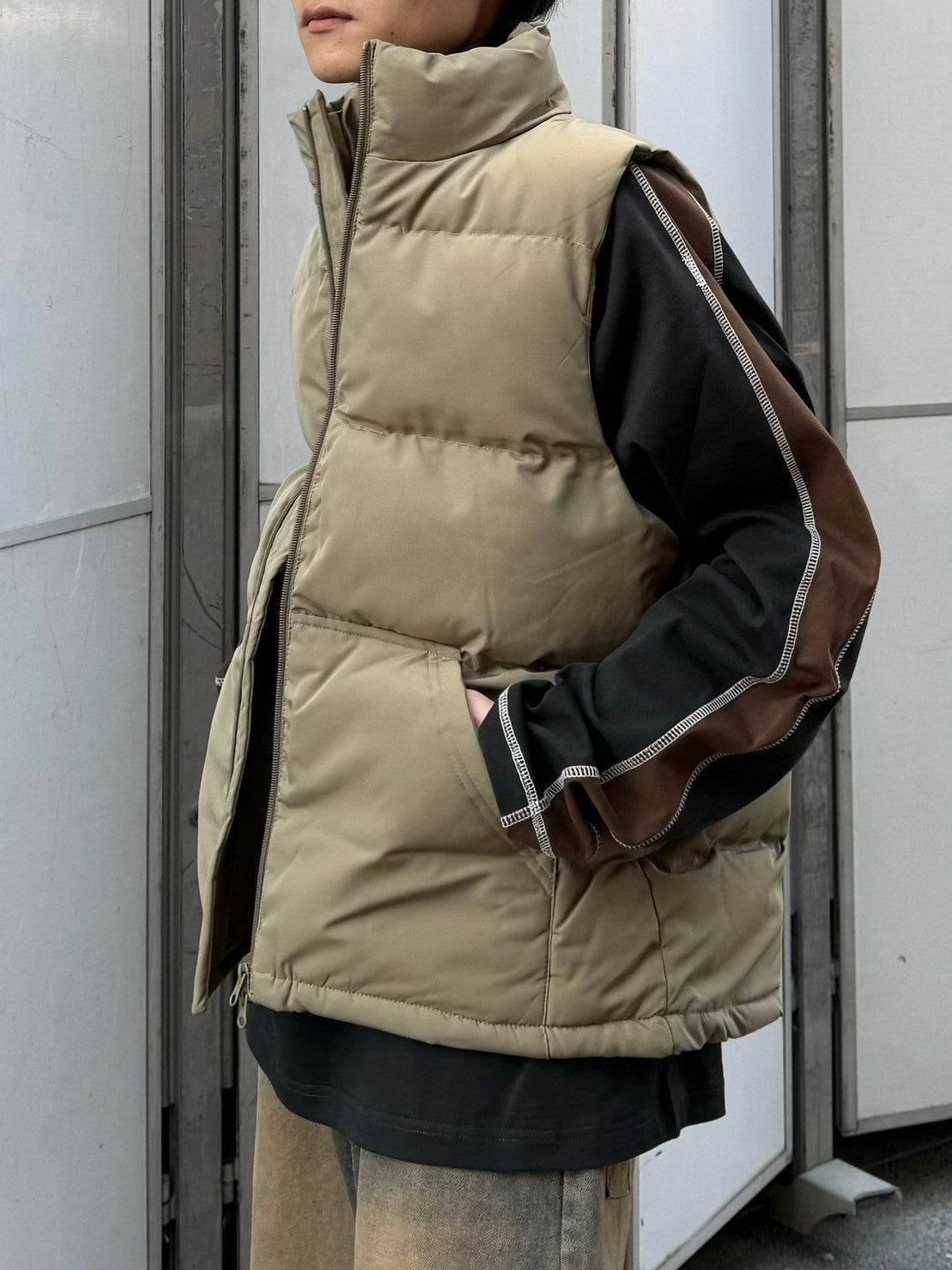 受注制【Chikashitsu +】padded vest (5color)