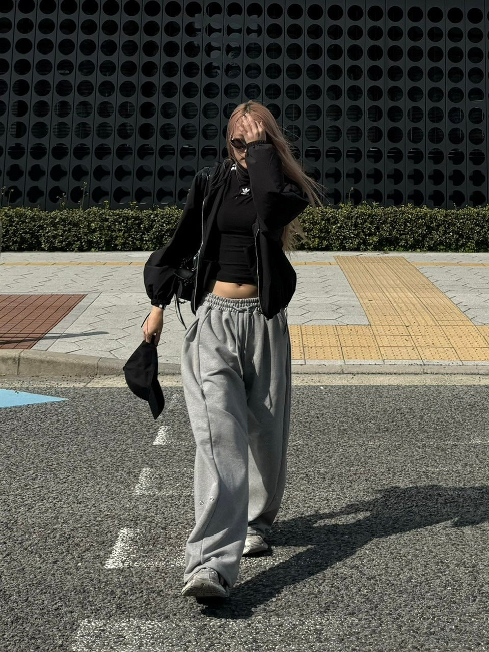 受注制【Chikashitsu +】snap button buggy sweat pants (3color) / 【チカシツプラス】スナップボタンバギースウェットパンツ