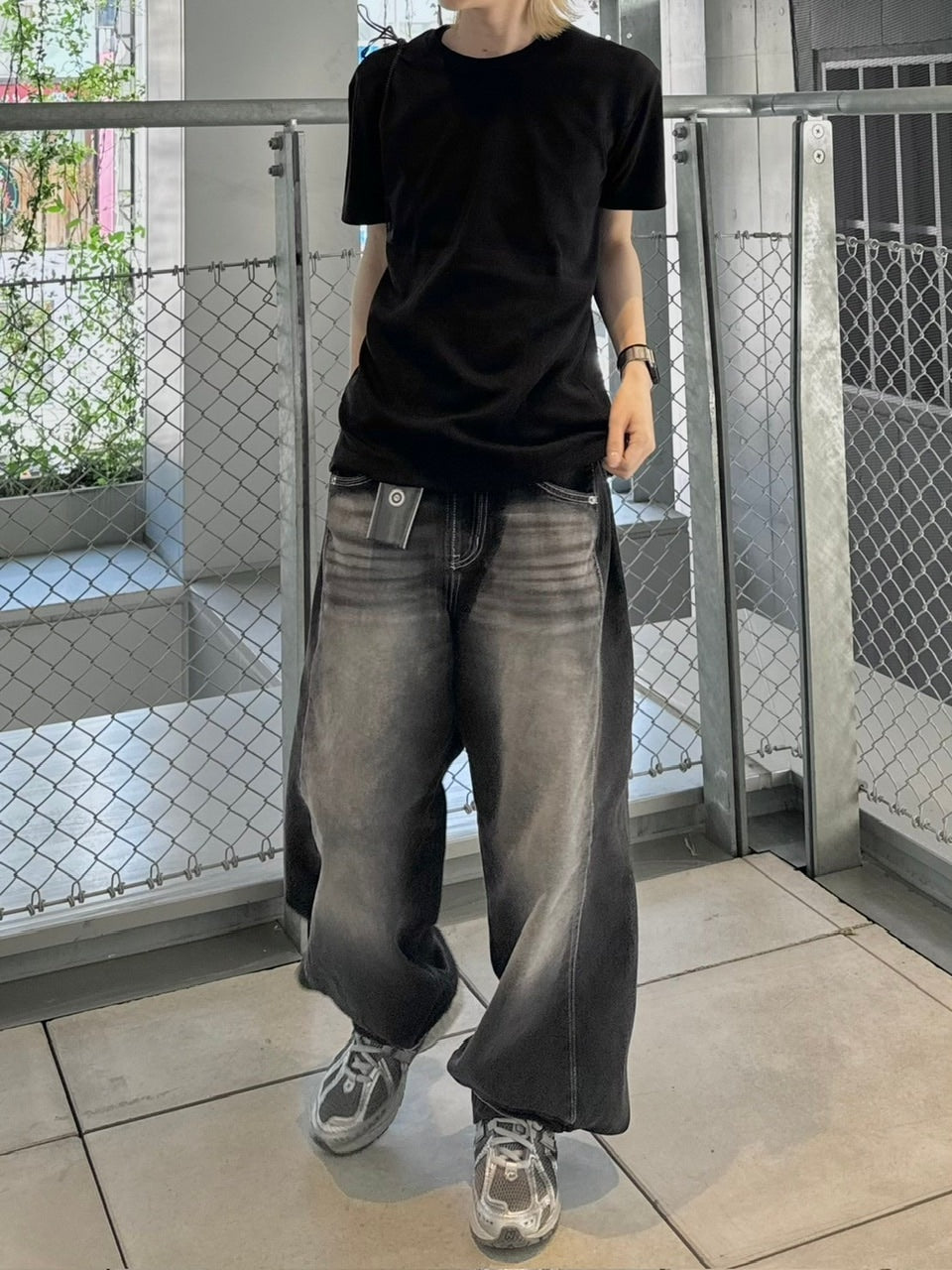 受注制【Chikashitsu +】compact stitch rib t-shirt (3color) / 【チカシツプラス】コンパクトステッチリブ半袖Tシャツ