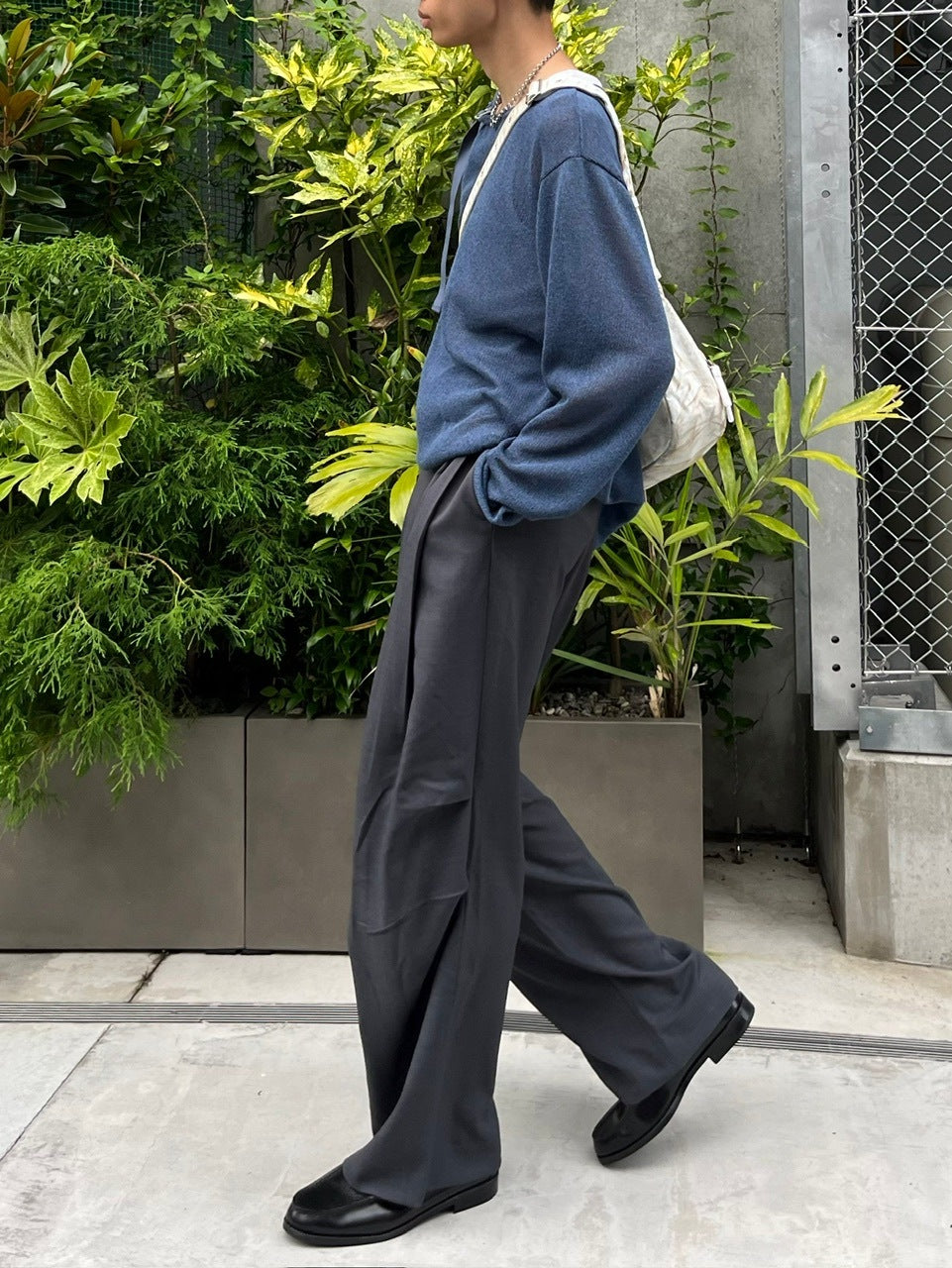 受注制【Chikashitsu +】belt design summer knit (3color)