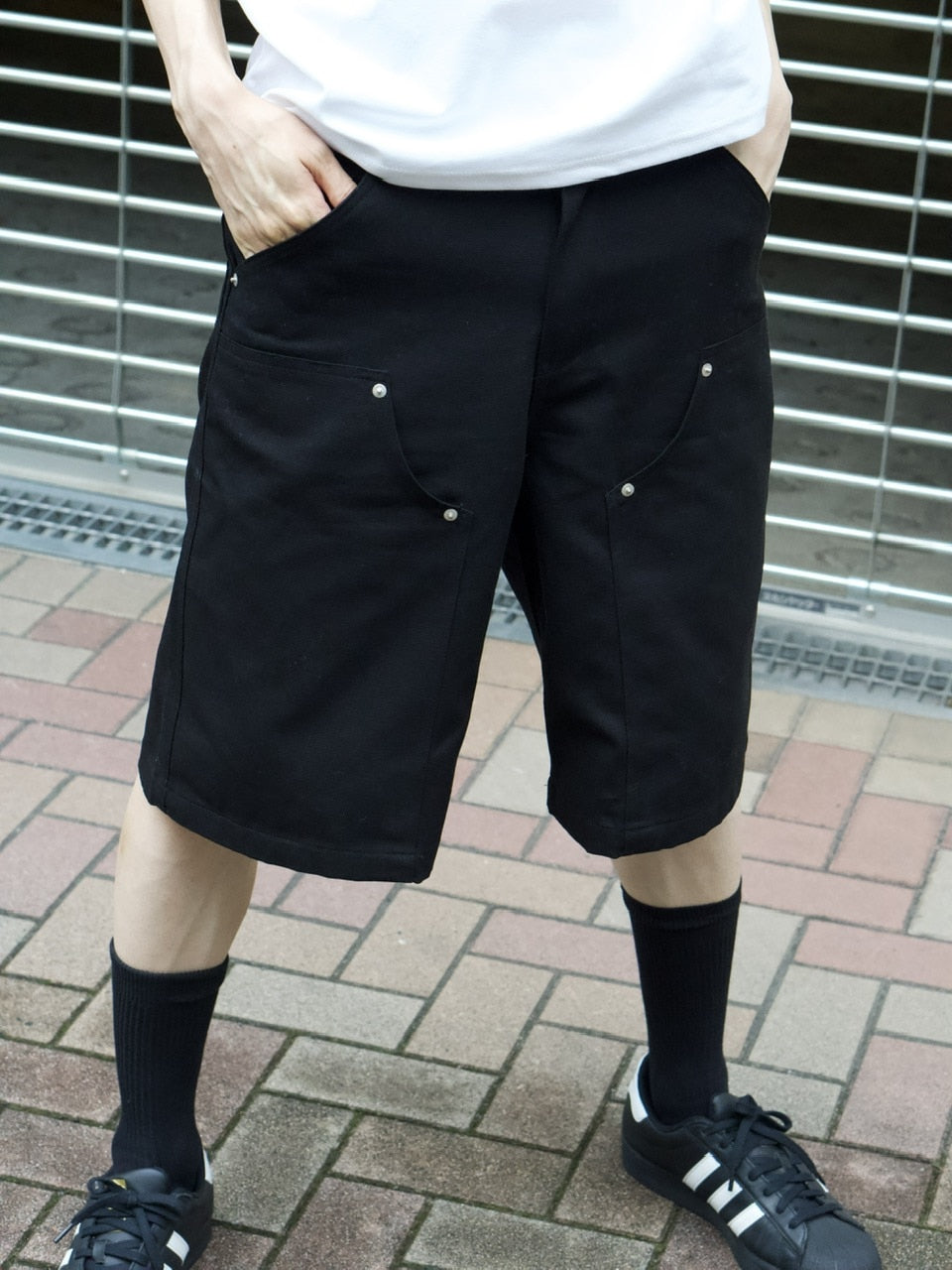 東京店WEB限定受注制【Chikashitsu +】utility half pants (2color)