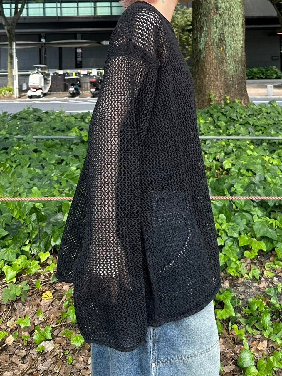 【Chikashitsu +】oversized net summer knit (3color)