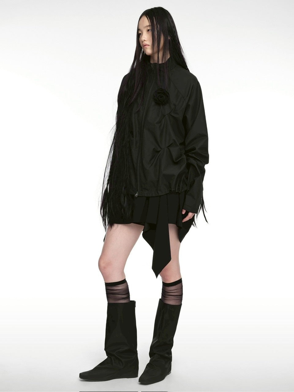 【NACHE】PINTUCK WIND BREAKER (UNISEX)