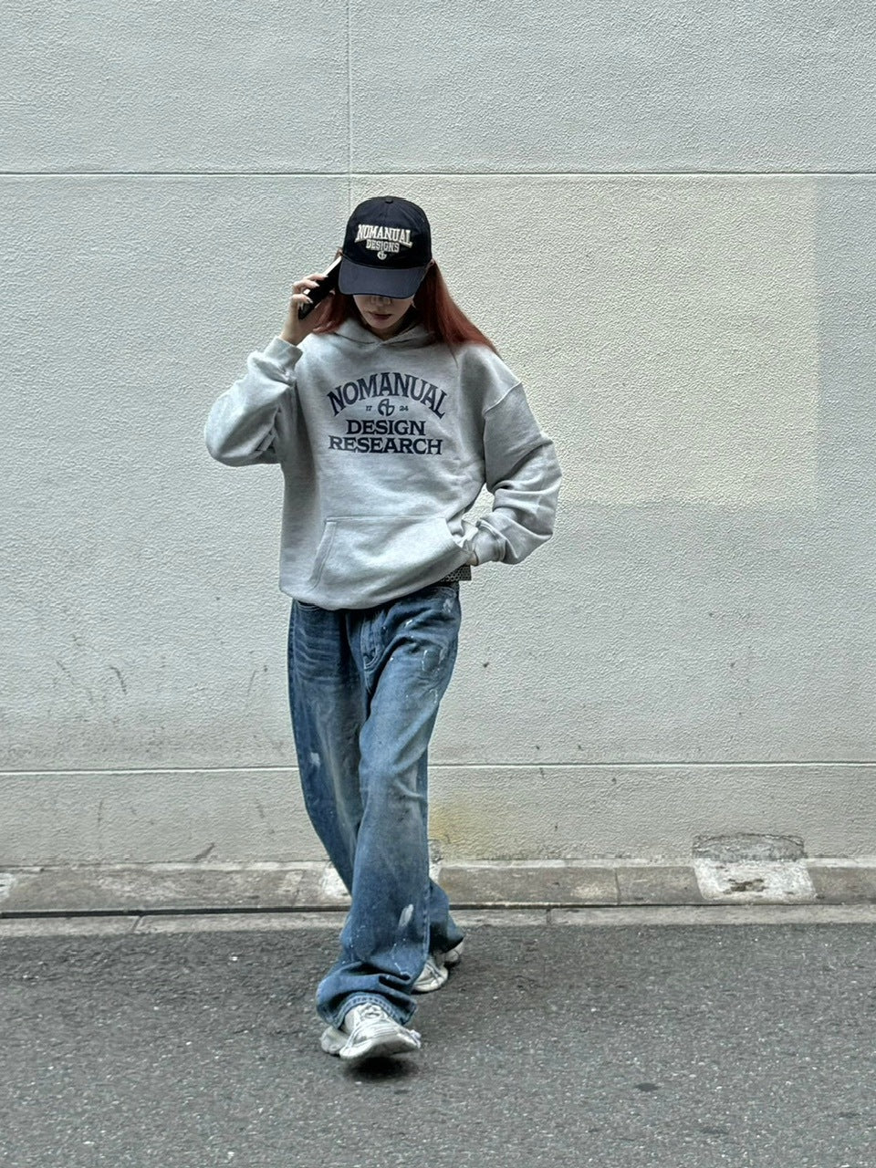 受注制【Chikashitsu +】painted buggy denim pants / 【チカシツプラス】ペイントバギーパンツデニムパンツ