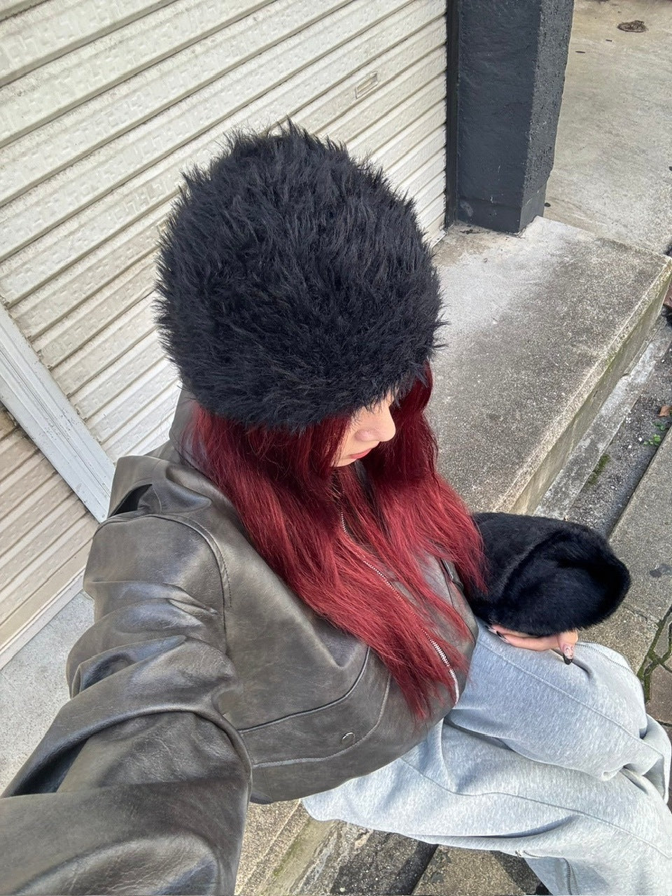 受注制【Chikashitsu +】volume fur beanie (4color)