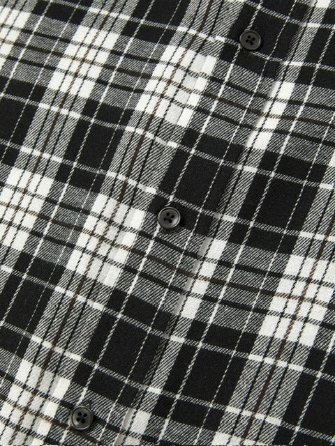 【DNSR】Oversized flannel check shirt