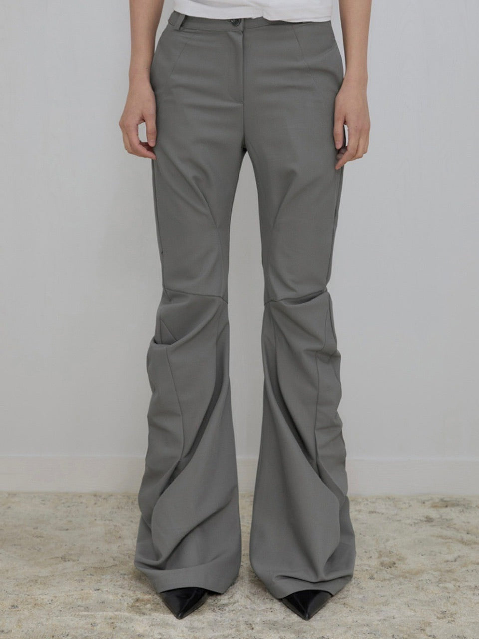 【FLAREUP】Asymmetrical Drape Pants / 【フレアアップ】アシンメトリードレープパンツ