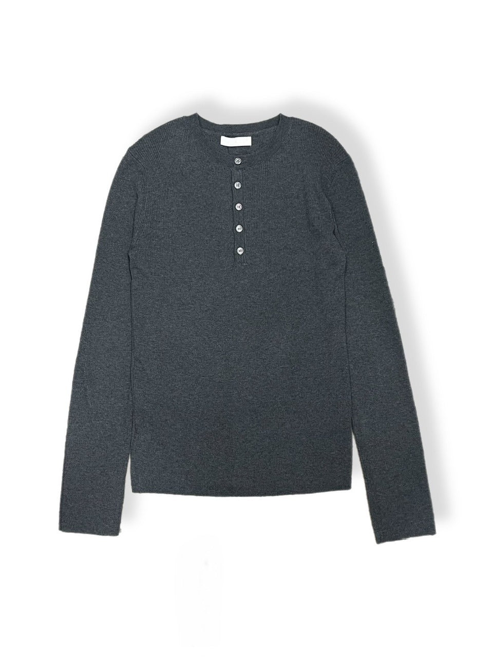 【Chikashitsu +】henry neck long sleeve knit (4color)
