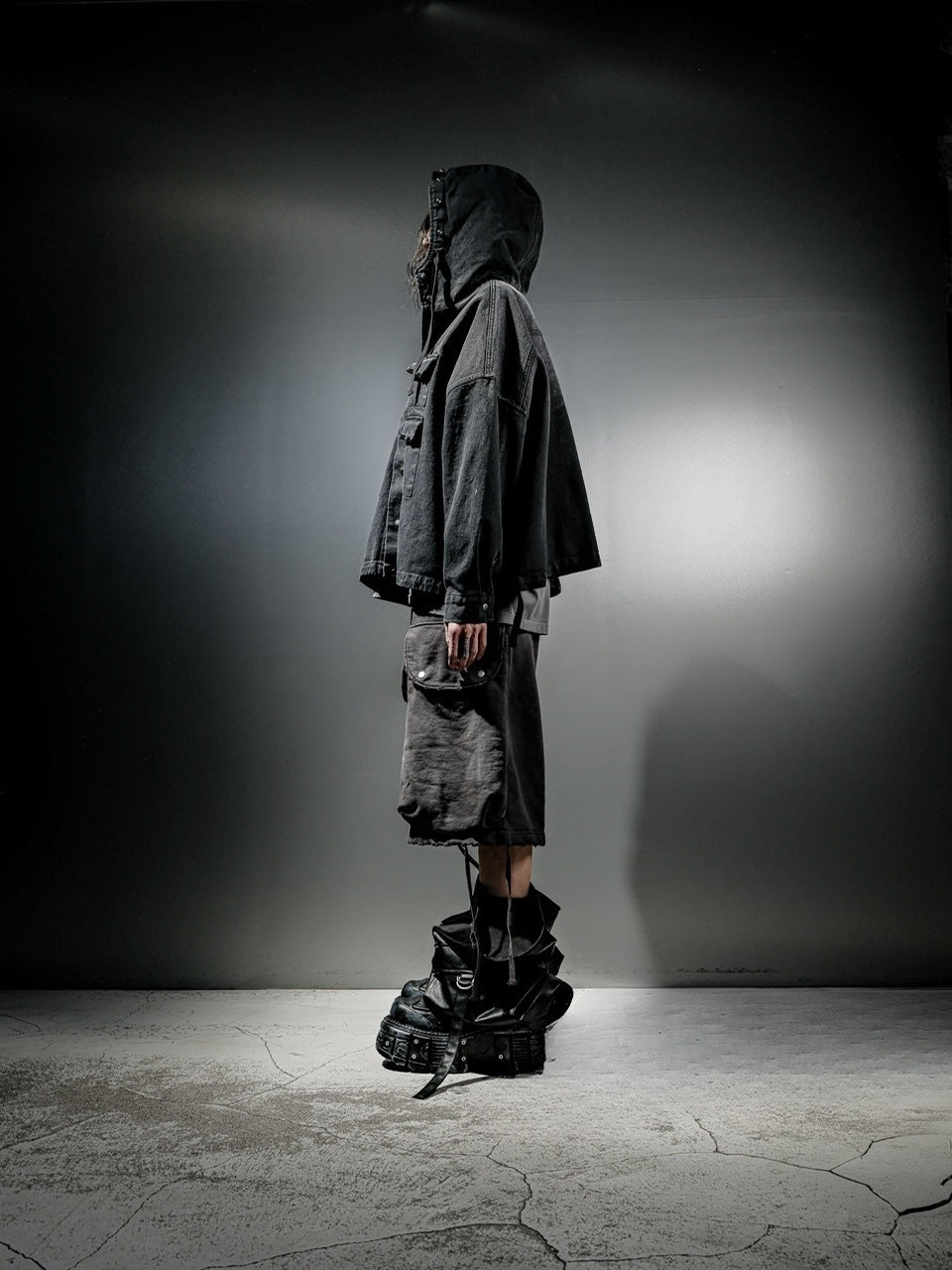 【DIG YOUR OWN GRAVE】PAILOT DENIM HOODIE CUSTOM