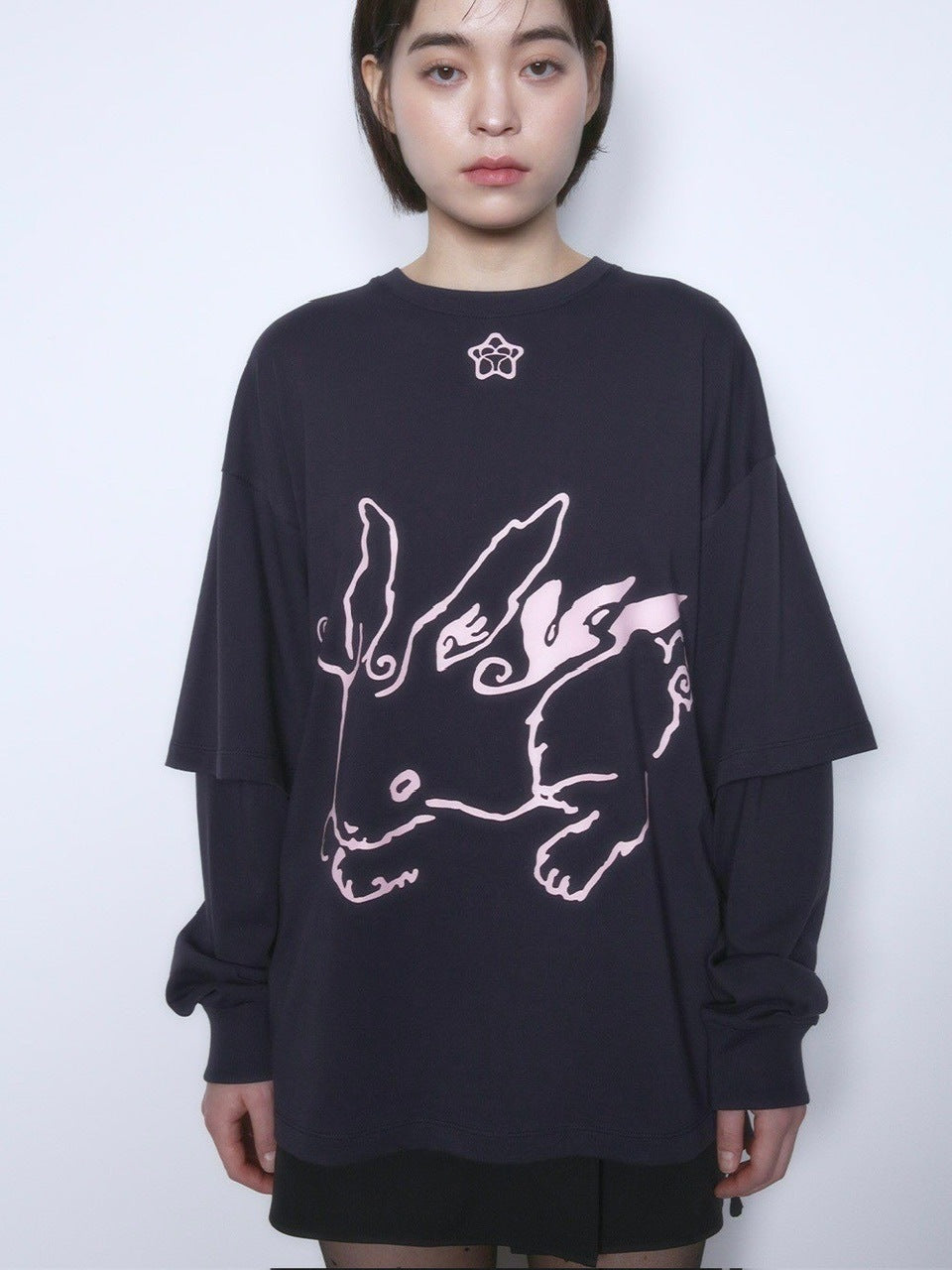 【TUOMIO】BUNNY LAYERED LONG SLEEVES