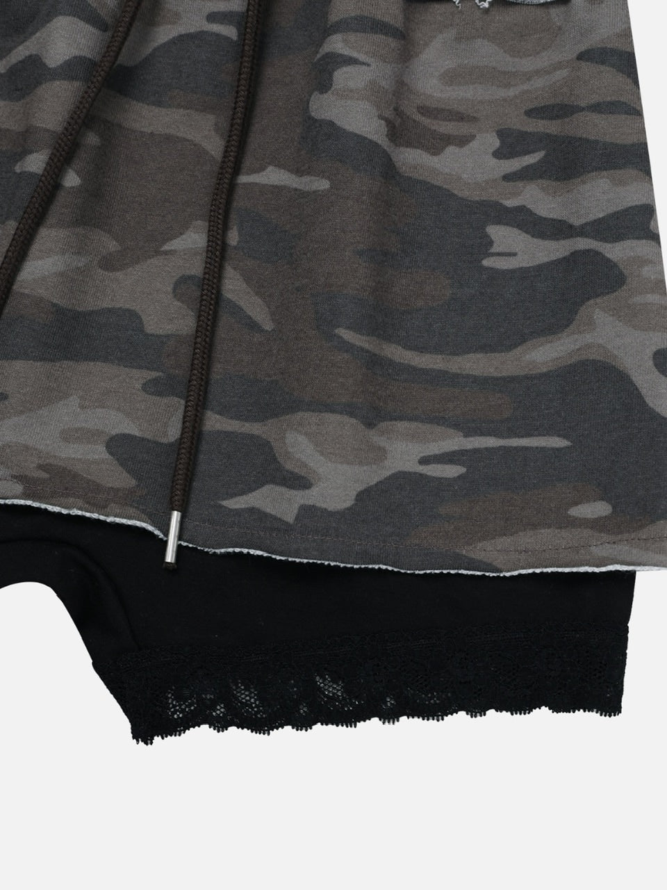 【GATELESS】CAMOUFLAGE MINI SKIRT PANTS