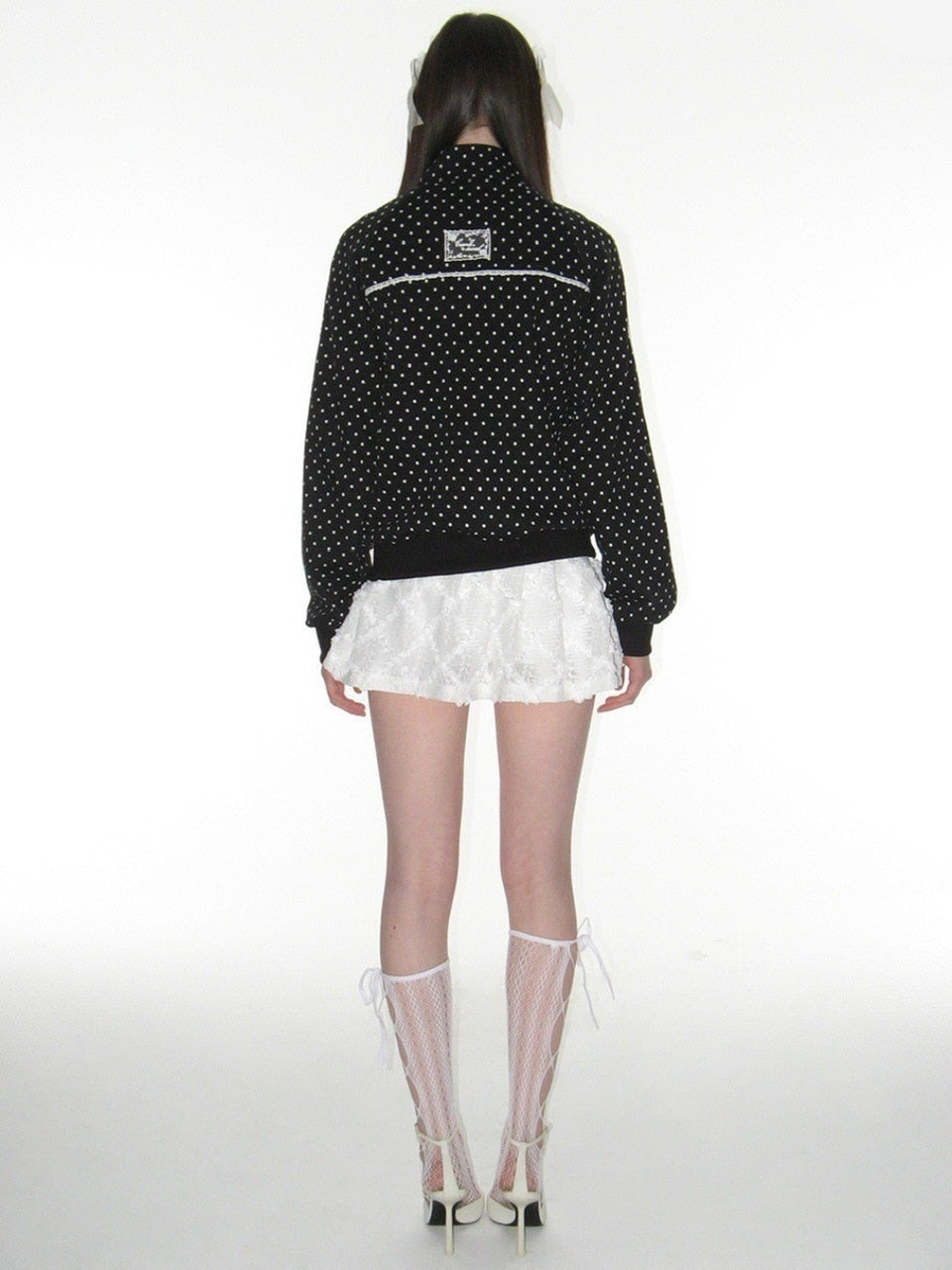 【CRANK】ROSE DOT TRACK JACKET / 【クランク】ローズドットダブルジップトラックジャケット