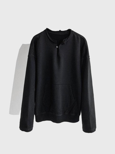 【Cord】Round Cut Vent Crew-neck