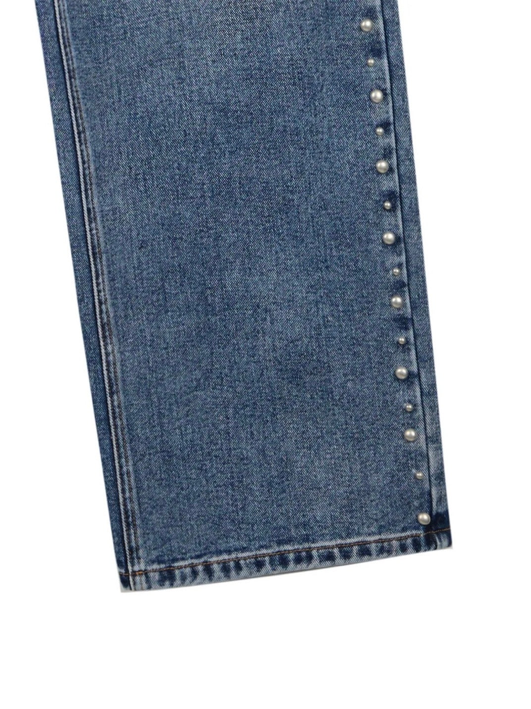 【ROCK CAKE】Studded Line Point Jeans