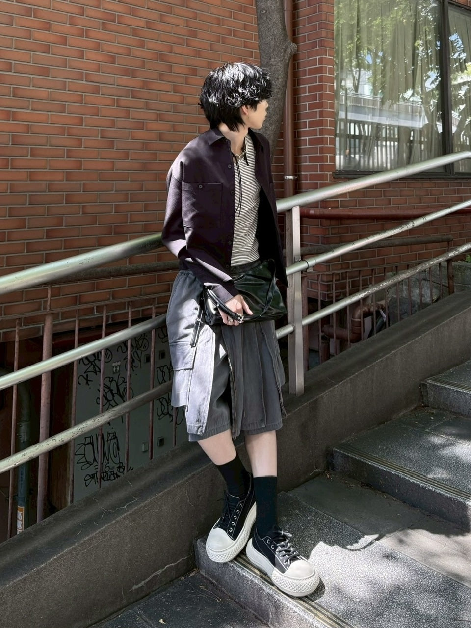 受注制【Chikashitsu +】volume toe canvas sneaker (2color)