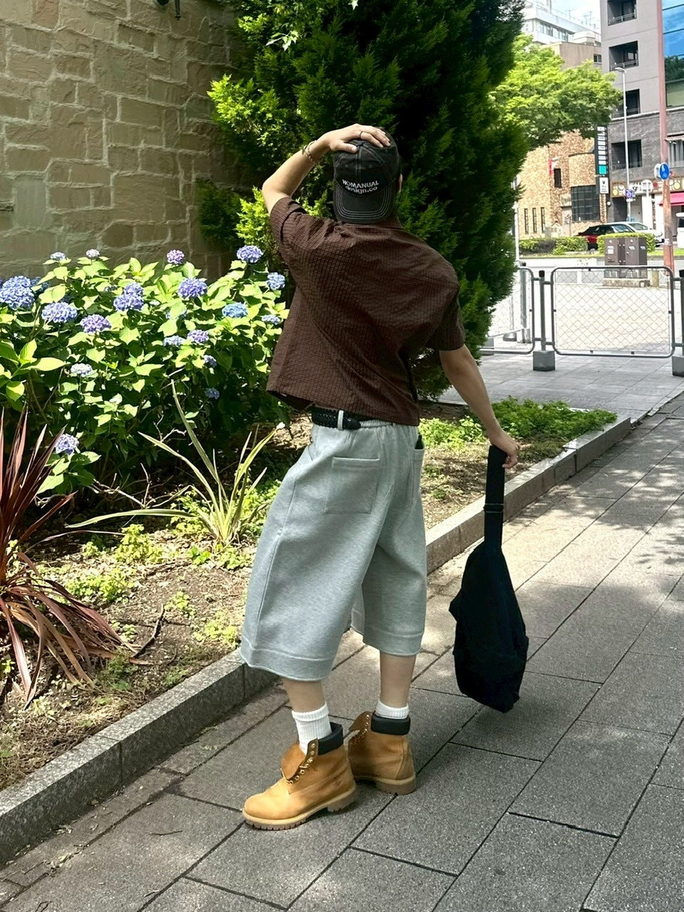 受注制【youll】easy bermuda sweat pants