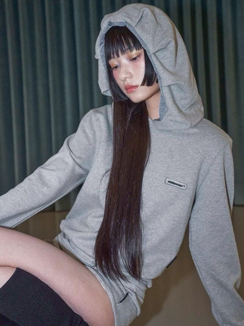 【ODDONEOUT】TUCK HOODIE / 【オッドワンアウト】タックフード長袖パーカー