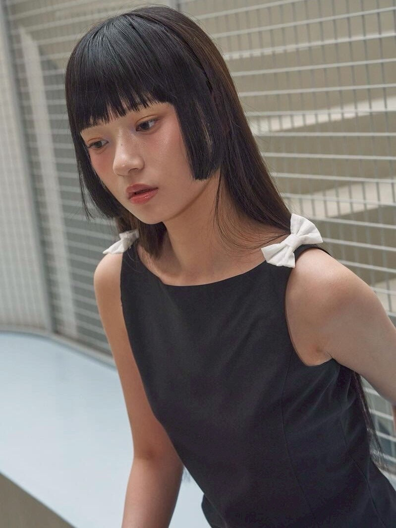 【ODDONEOUT】RIBBON SLEEVELESS ONE PIECE / 【オッドワンアウト】リボンタンクトップワンピース