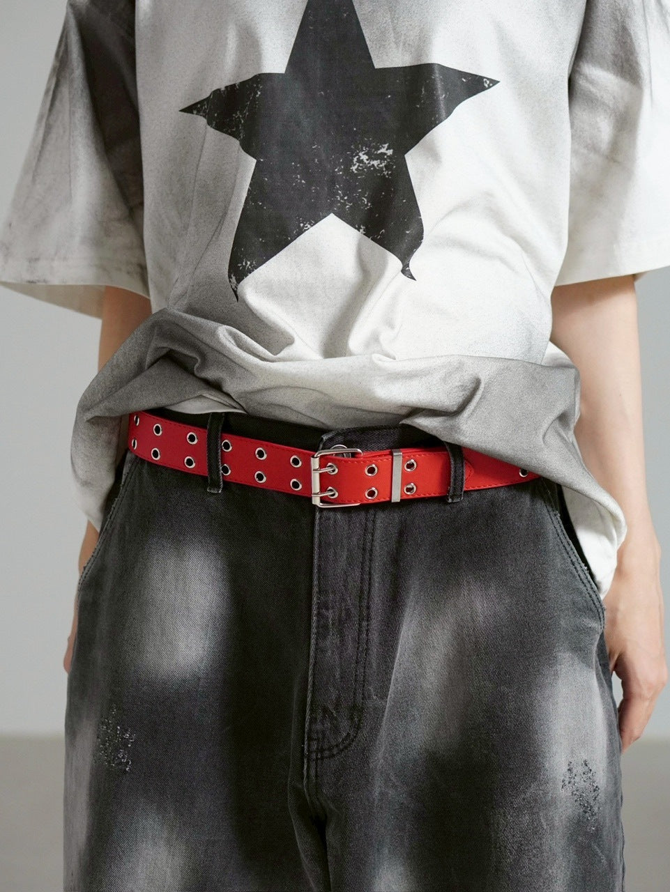 受注制【Chikashitsu +】eyelet belt (4color)