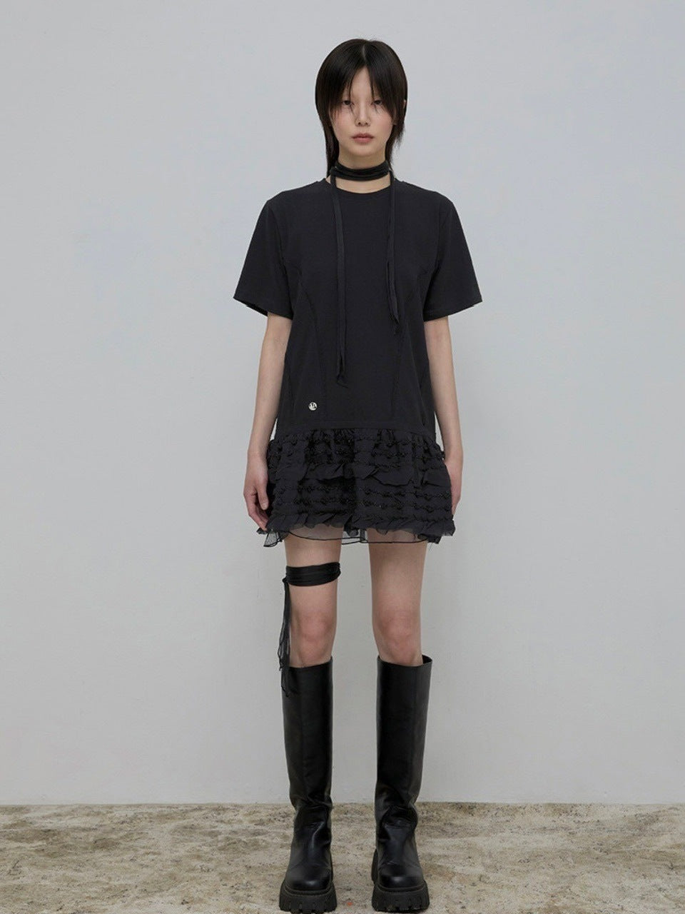 【FLAREUP】Layered Lace T-Shirt