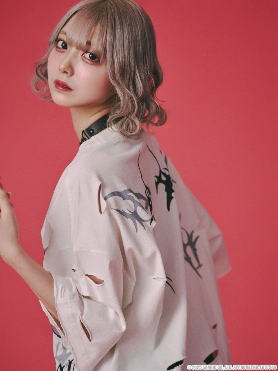 【GALFY×KUROMI】イルガルフィーボロボロ半袖TEE