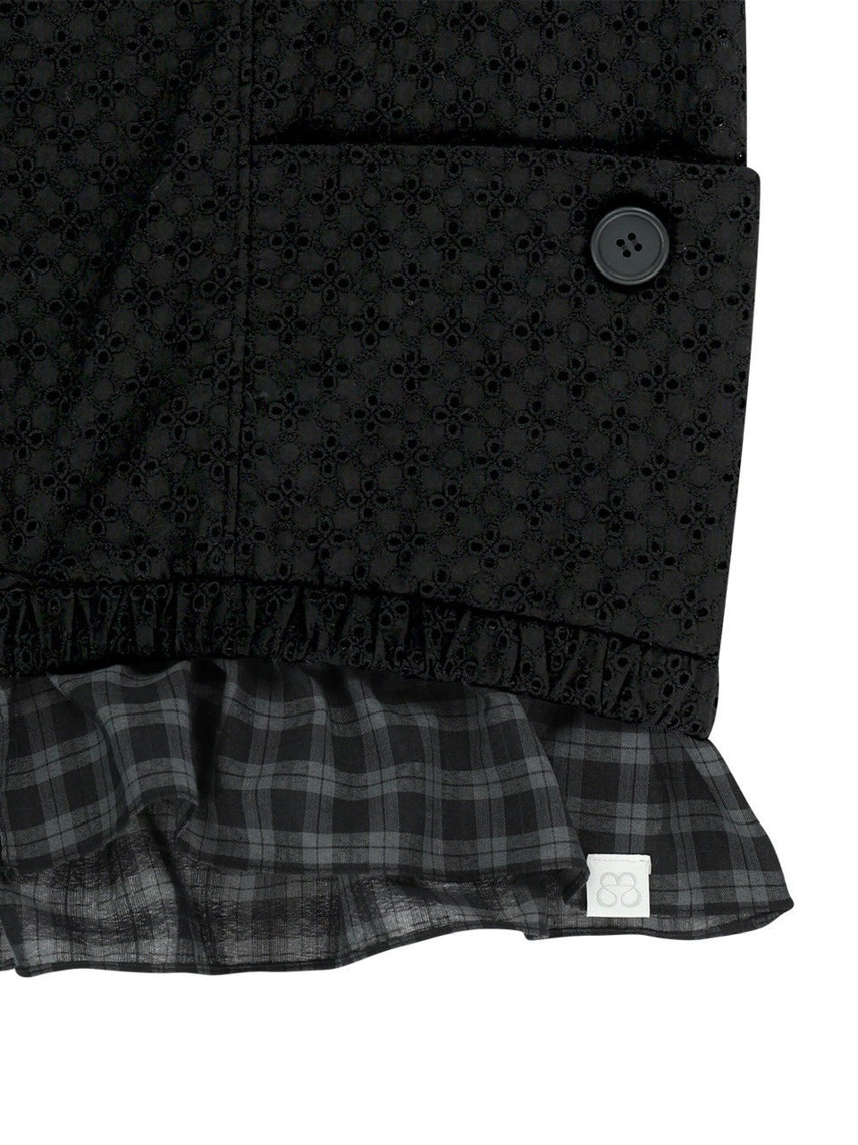 【TUOMIO】EYELET FRILL VEST / 【トゥオミオ】アイレットフリルベスト