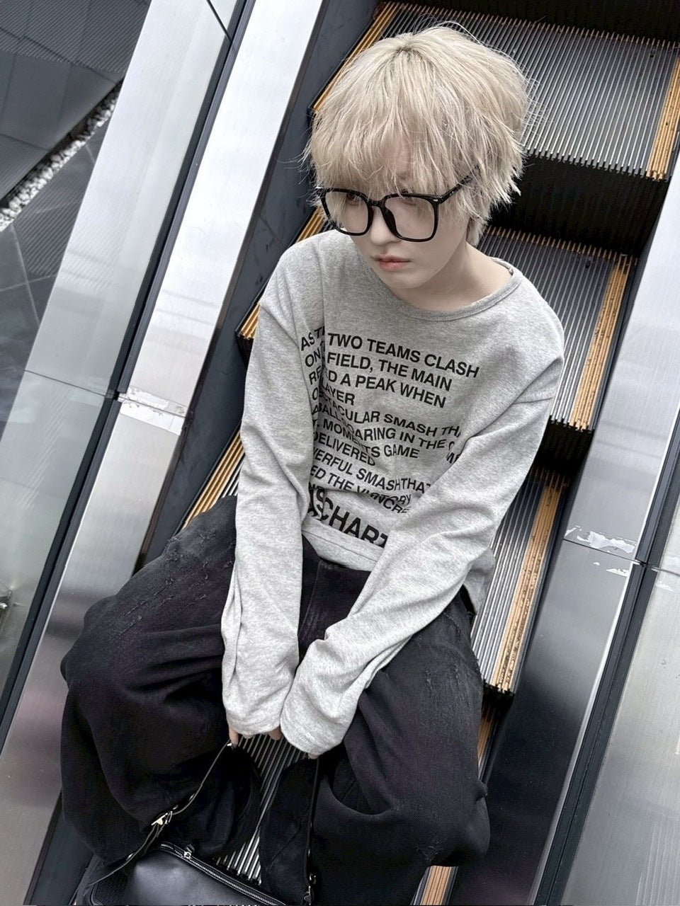 受注制【nmtc +】logo long sleeve / 【エヌエムティーシープラス】ロゴー長袖Ｔシャツ (4color)