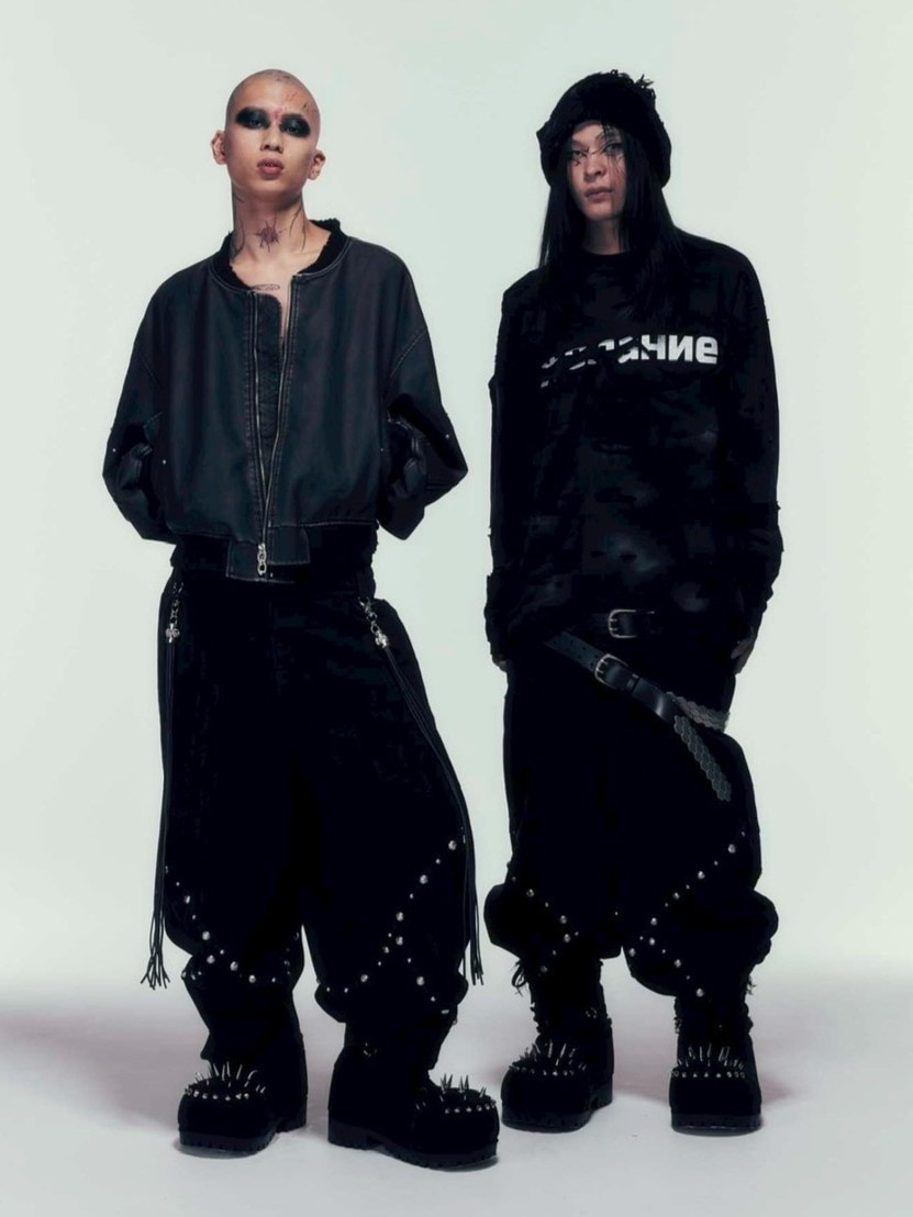 【DIG YOUR OWN GRAVE】DOUBLE UP PANTS /【ディグユアオウングレイブ】ダブルアップデニムパンツ