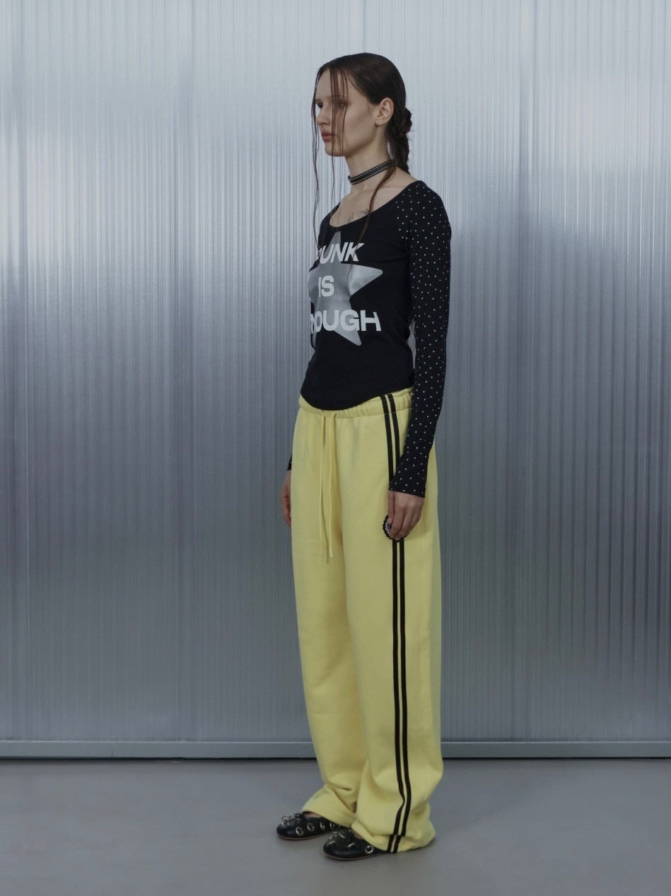 【SETUP‐EXE】STAR SLEEVE PUNK TOP / 【セットアップエグゼ】スタースリーブパンク長袖Ｔシャツ