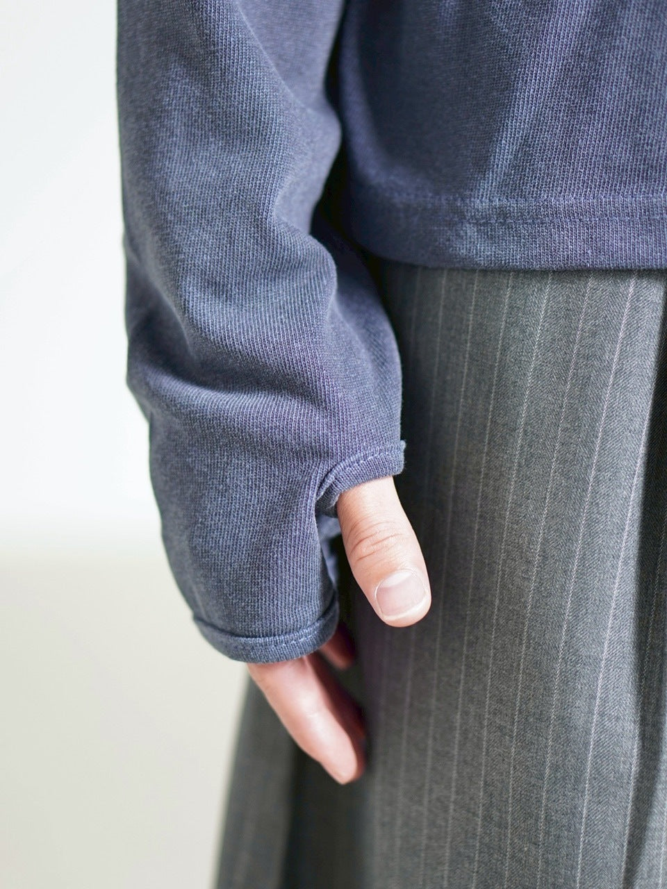 受注制【Chikashitsu +】double button henry neck long sleeve tee / 【チカシツプラス】ダブルボタンヘンリーネック長袖Tシャツ (4color)