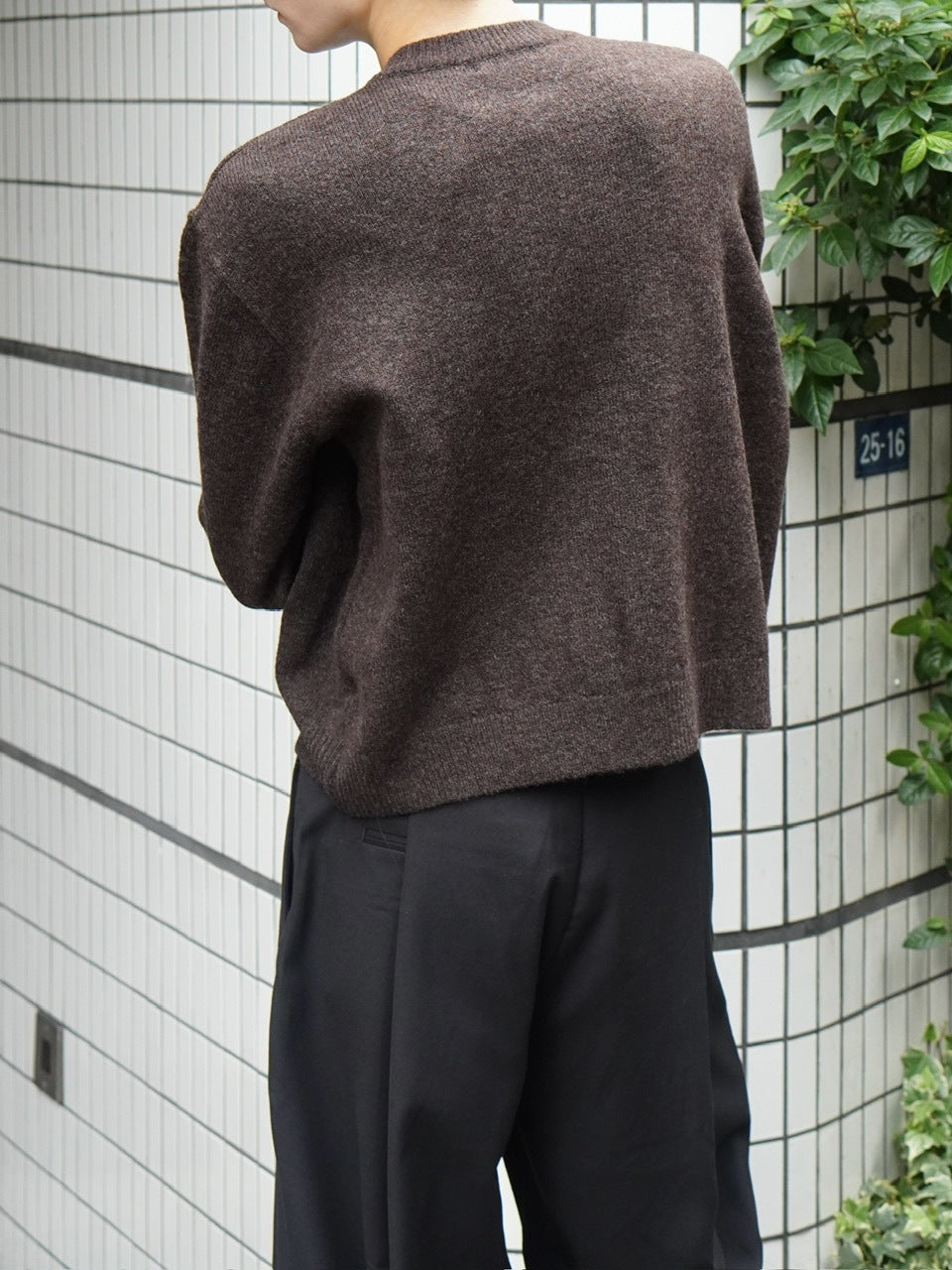 東京店WEB限定受注制【Chikashitsu +】soft touch crew neck knit cardigan / 【チカシツプラス】ソフトタッチクルーネックニットカーディガン (4color)
