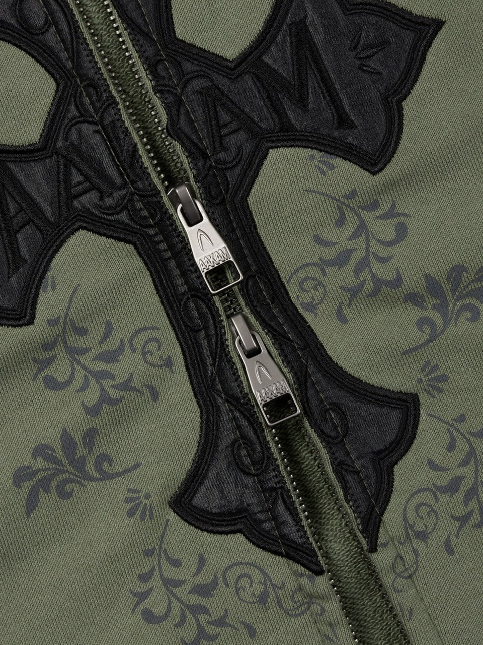 12/21再入荷【AAKAM】AKM CROS2 Zip-Up Hoodie