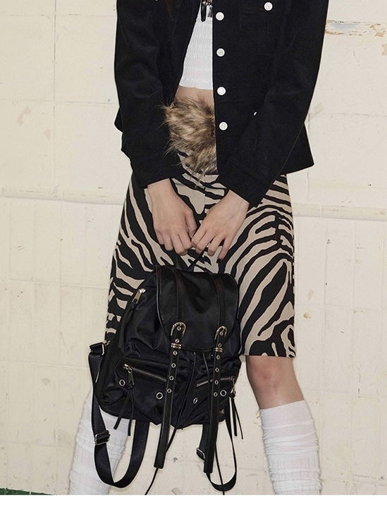 【NOT KNOWING】Double Belted Moto Backpack / 【ノットノーイング】ダブルベルトモトバックパック