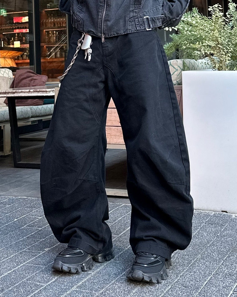 大阪店WEB限定受注制【Chikashitsu +】deep ballon curve pants / 【チカシツプラス】ディープバルーンカーブパンツ (2color)