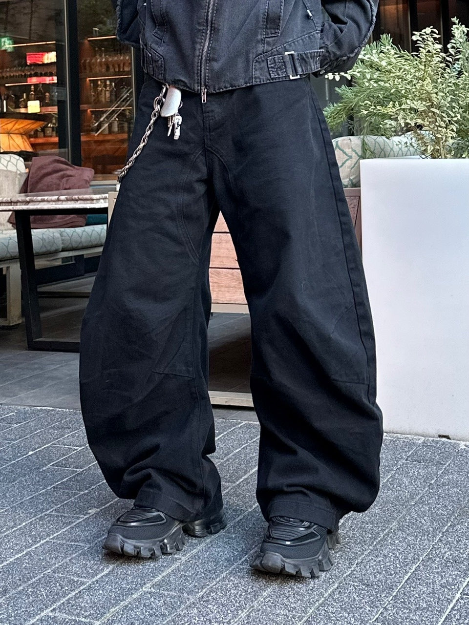 大阪店WEB限定受注制【Chikashitsu +】deep ballon curve pants / 【チカシツプラス】ディープバルーンカーブパンツ (2color)