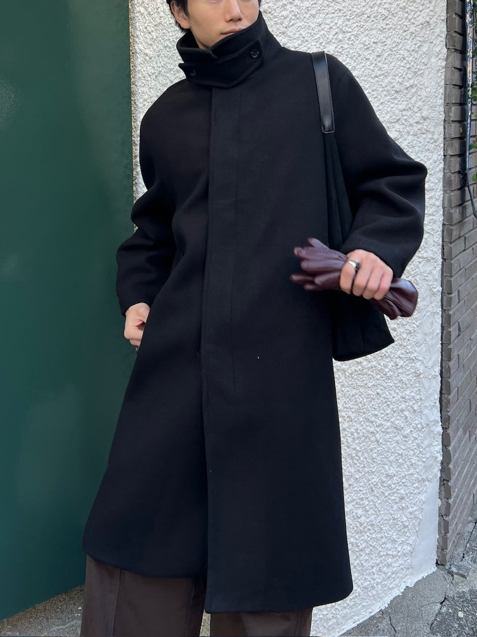 東京店WEB限定受注制【Chikashitsu +】balmacaan coat (3color
