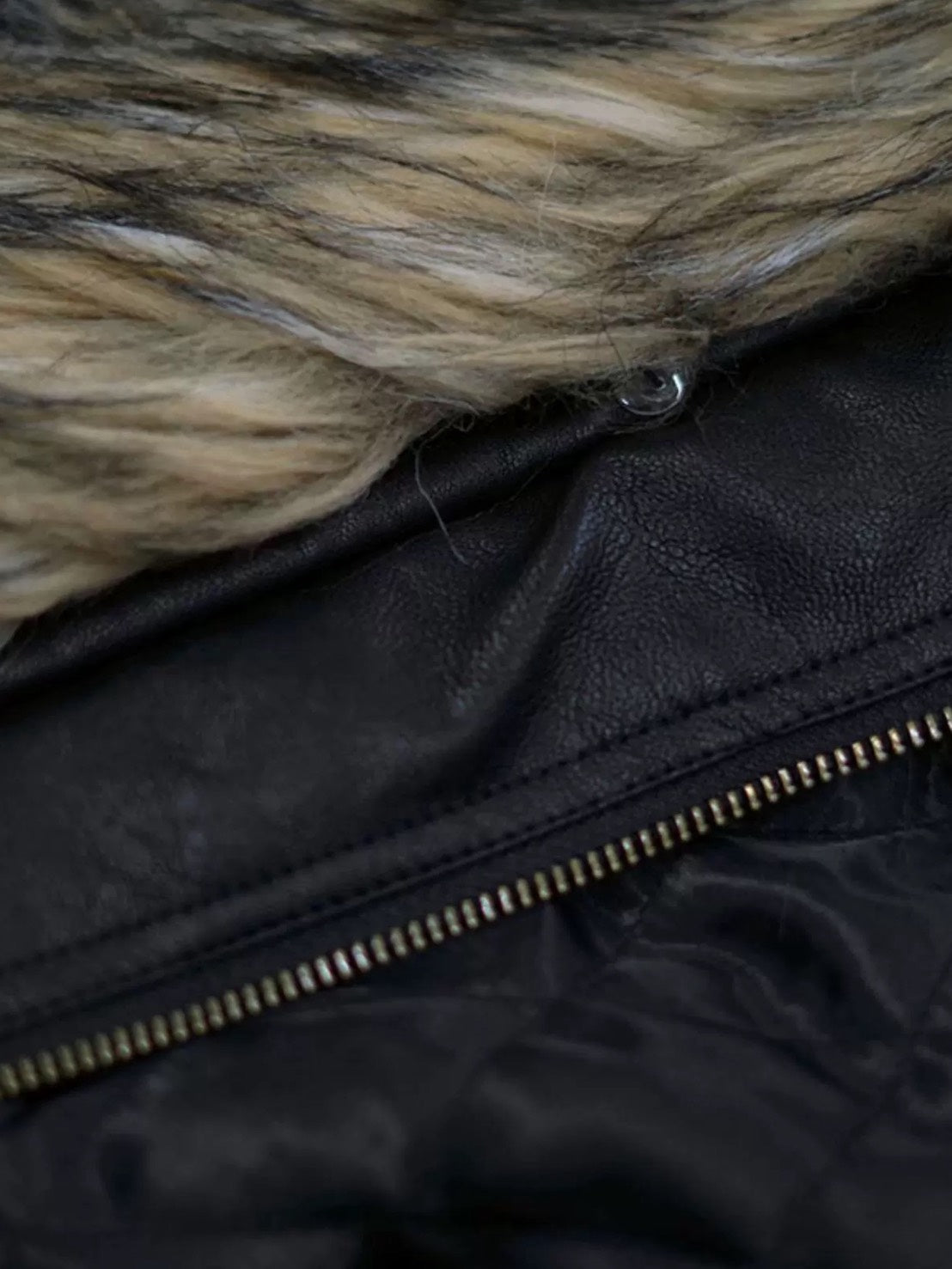 【Cest Nous】Oversize Fur collar Jacket / 【セヌー】オーバーサイズファーカラーコーティングジャケット